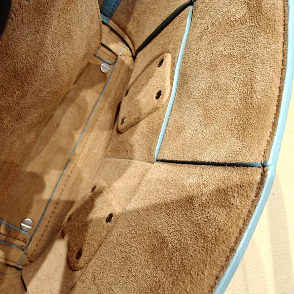 Bottega Veneta Arco Mini Crossbody Bag Blue Green - Picture 13 of 16